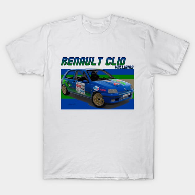 Renault Clio Williams T-Shirt by PjesusArt